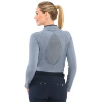 Spooks Damen Shirt Corah Longsleeve, dusty blue, navy