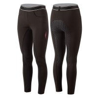 Animo Damen Reitleggings Nylan FullGrip, nero