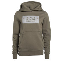 Kingsland Hoodie KLSebastian brown black coffee, green black ink