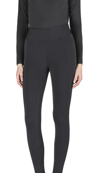 Equiline Damen Reitleggings FullGrip Gulf, nero
