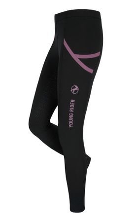 Fair Play Reitleggins Mila Young Rider, schwarz-lila, navy pink, HW´22