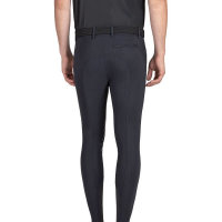 Equiline Herren Reithose Crentk KnieGrip, nero, stone grey