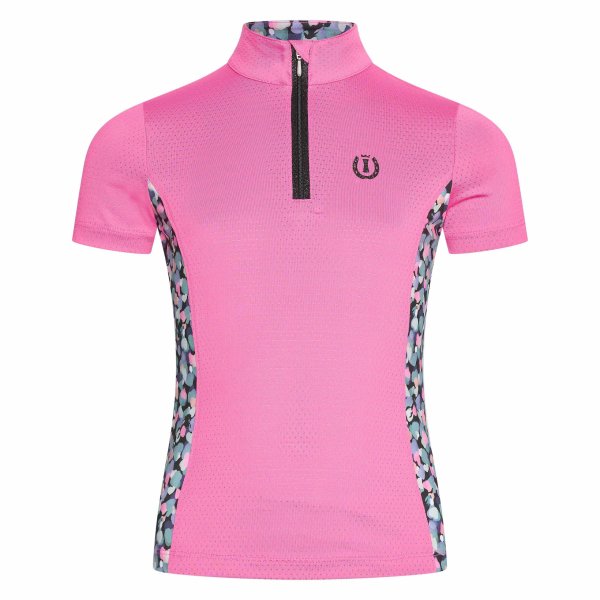 Imperial Riding Kinder Shirt IRHRoxy Solid , shocking pink