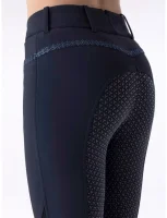 Equiline Damen Reithose FullGrip Highwaist Nellik, blu, black, white