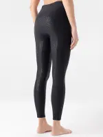 Equiline Damen Reitleggings Winter FullGrip Connyf, black