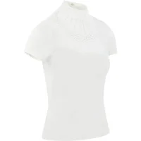 Equitheme Damen Turniershirt London, white, black