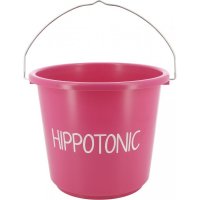 Hippo Tonic Stalleimer 12 Liter, pink, schwarz