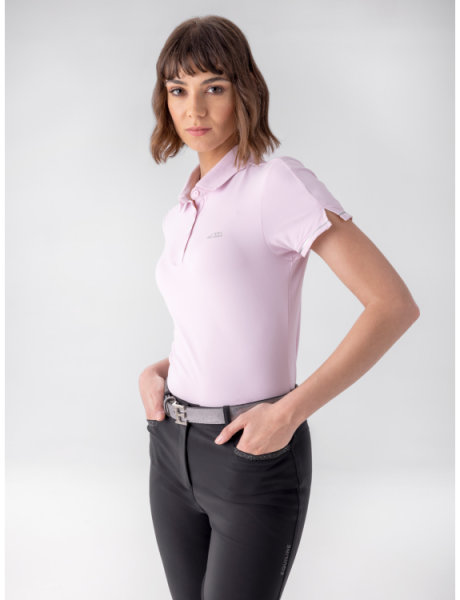 Equiline Damen T- Shirt Gasleg, pale lilac, nero