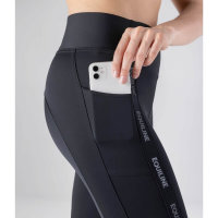 Equiline Damen Reitleggins FullGrip Cerberf, nero, indigo blue