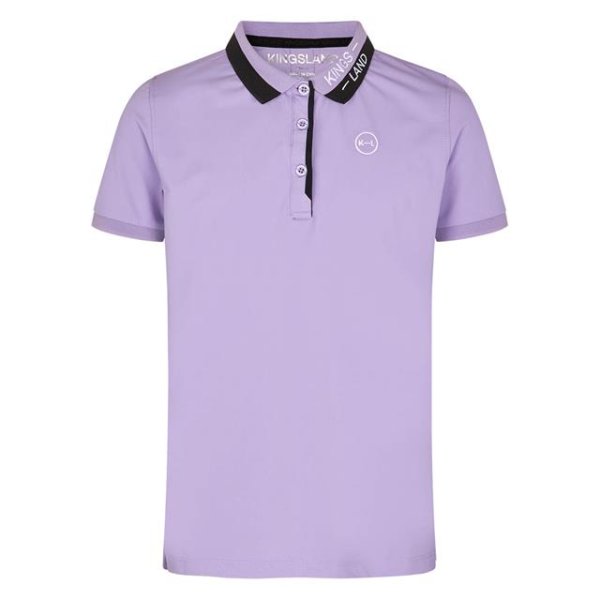 Kingsland Kinder Poloshirt KLHarli, lilac tulip, navy