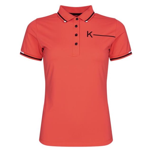 Kingsland Damen Poloshirt KLGreta, coral deep sea, navy