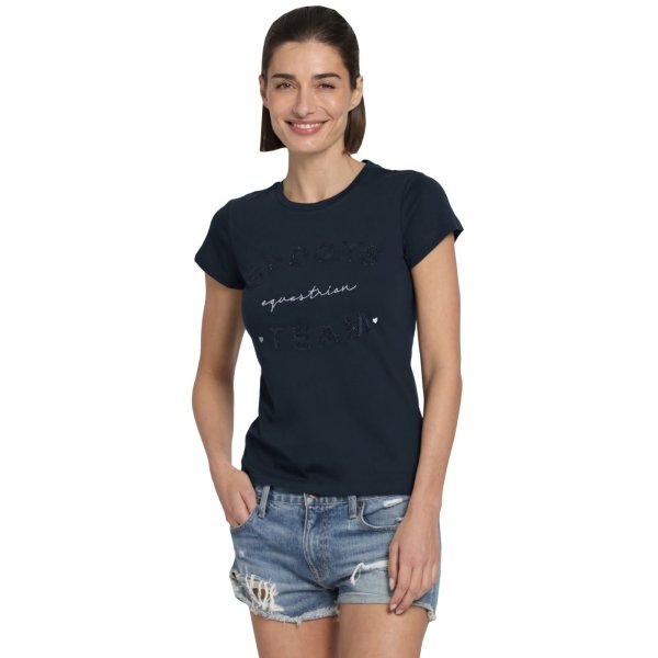 Spooks Damen T- Shirt Tildah, navy, orchid, dark forest