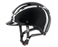 Uvex Reithelm Exxeed Shiny Chrome, black glossy