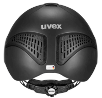 Uvex Reithelm Exxential 2, black matt, black silver, grau