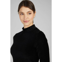 Pikeur Damen Langarmshirt Rip Selection, black velvet