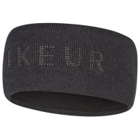 Pikeur Stirnband mit Schriftzug, black, carbon melange