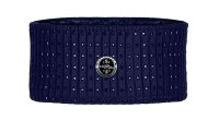 Fair Play Damen Stirnband Elin mit Swarovski, beige, navy