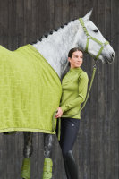 Eskadron Abschwitzdecke Fleece Platinum, moss green, teak brown