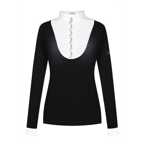 Fair Play Damen Langarm Turniershirt Lyndal, black, white black|36