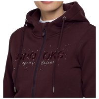 Spooks Damen Sweat Jacke Eliaa, plum, dark shadow