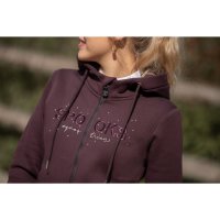 Spooks Damen Sweat Jacke Eliaa, plum, dark shadow