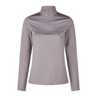 Pikeur Damen Langarm Shirt Zip Selection, cloud lilac, black