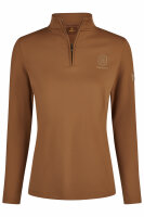 Equestrian Fanatics Damen Zip Shirt Heritage, almond,...
