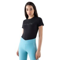 Equiline Damen T- Shirt Gelig, nero