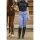 Equitheme Damen Reitleggings Flora, violet, black