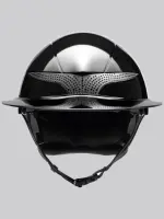 Equiline Reithelm Lucido Strass Sun Visor, glossy black