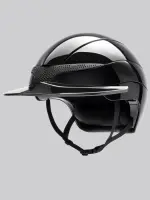 Equiline Reithelm Lucido Swarovski Sun Visor, glossy black