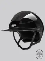 Equiline Reithelm Lucido Swarovski Sun Visor, glossy black