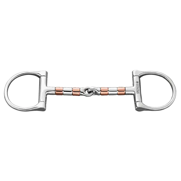Sprenger Gebiss D-Ring mit Kupferrollen einfach gebrochen