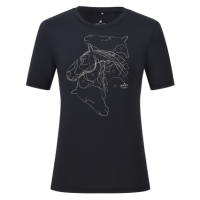 Euro Star Damen T-Shirt Amelia black, elderberry