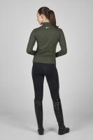 Equestrian Fanatics Damen ZIP- Shirt Dynamic deep green,...