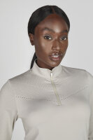 Pikeur Damen Langarmshirt Lasercut the Core Pearl gray