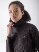 Equiline Damen Strickpullover Coffe Bean